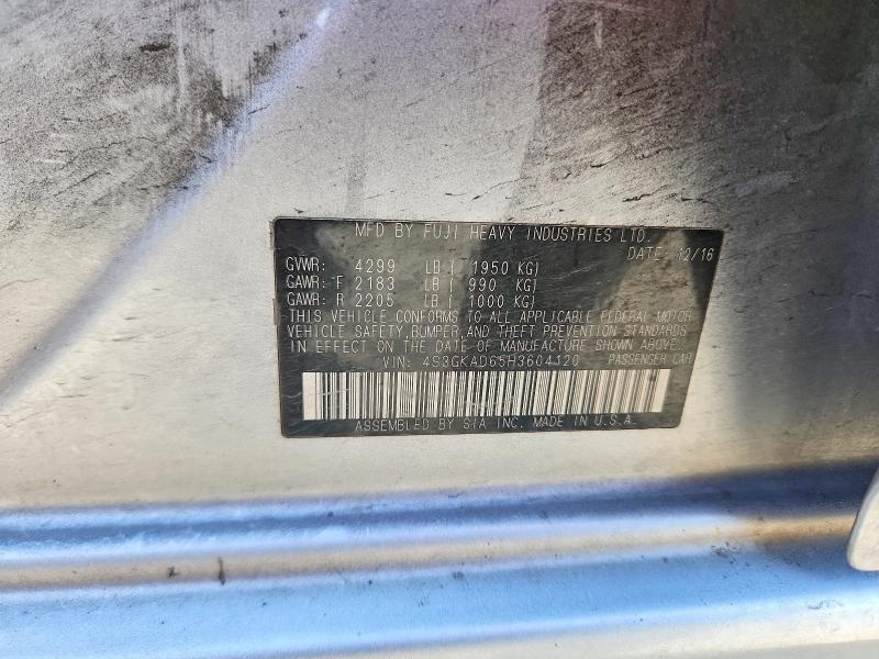 55494706 :رقم المزاد ، 4S3GKAD65H3604120 vin ، 2017 Subaru Impreza مزاد بيع