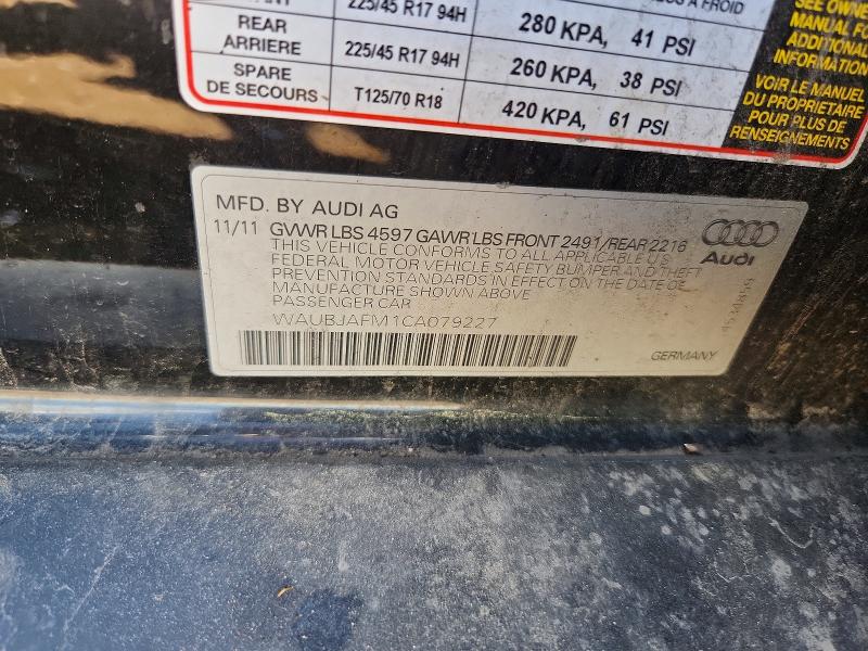 Aukcja sprzedaży 2012 Audi A3, vin: WAUBJAFM1CA079227, numer aukcji: 57161846