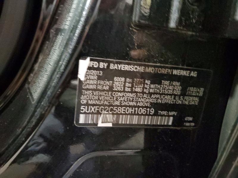 2014 Bmw X6 მანქანა იყიდება აუქციონზე, vin: 5UXFG2C58E0H10619, აუქციონის ნომერი: 56446806