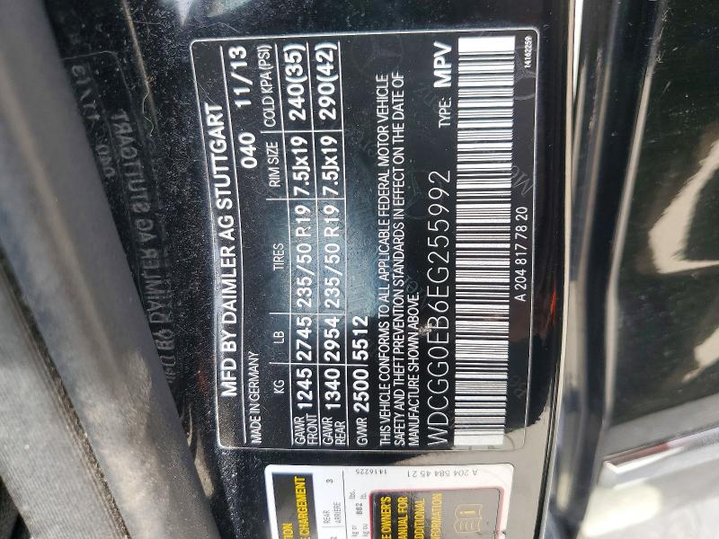 Aukcja sprzedaży 2014 Mercedes-benz Glk250, vin: WDCGG0EB6EG255992, numer aukcji: 56451496