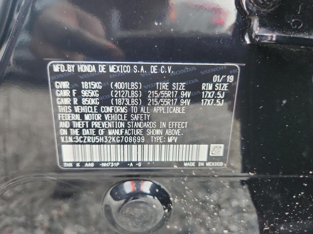Aukcja sprzedaży 2019 Honda Hr-v, vin: 3CZRU5H32KG708699, numer aukcji: 56655666
