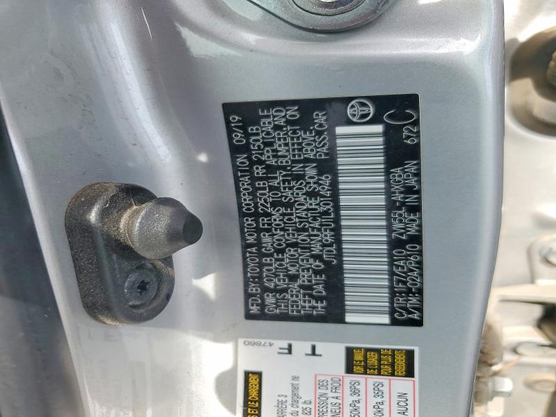Aukcja sprzedaży 2020 Toyota Prius, vin: JTDL9RFU1L3014946, numer aukcji: 58082206