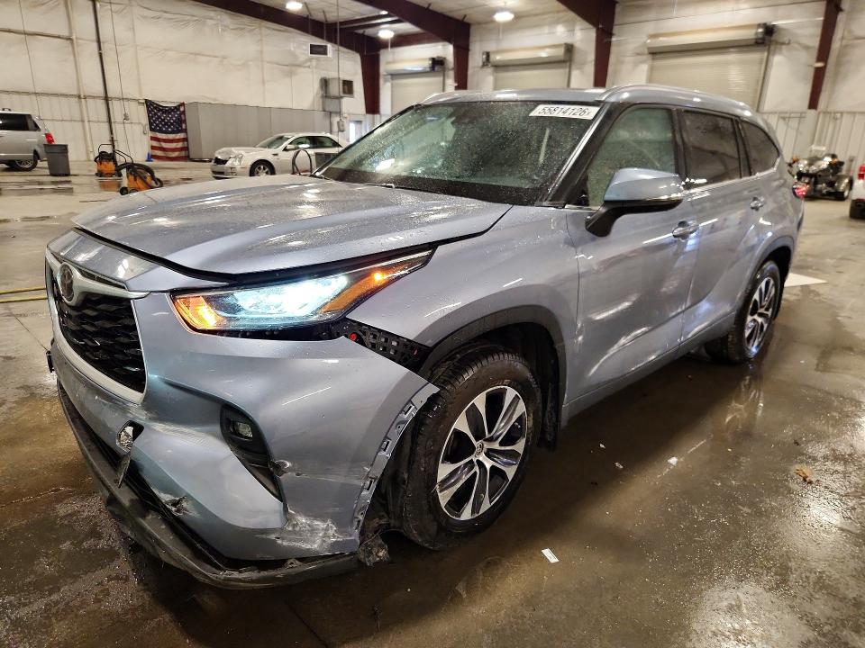 2020 Toyota Highlander მანქანა იყიდება აუქციონზე, vin: 5TDHZRBH4LS020608, აუქციონის ნომერი: 55814126
