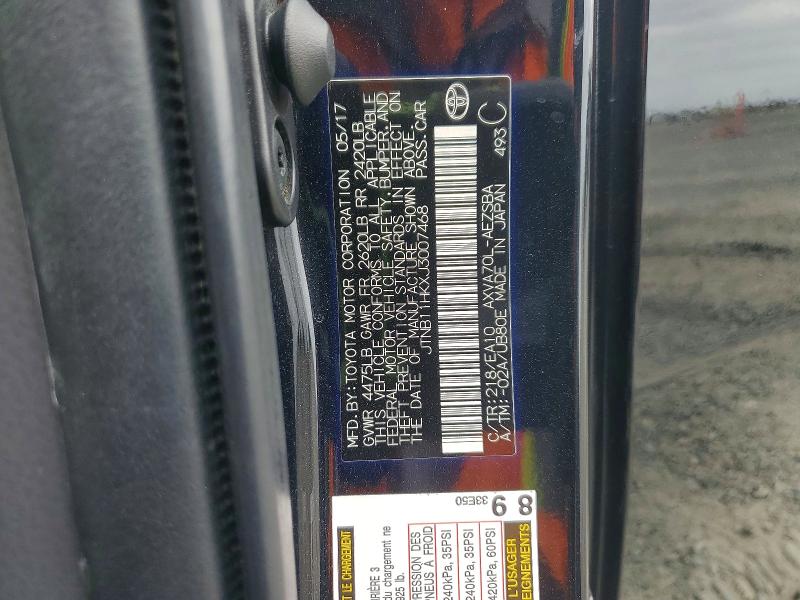 56646276 :رقم المزاد ، JTNB11HKXJ3007468 vin ، 2018 Toyota Camry مزاد بيع