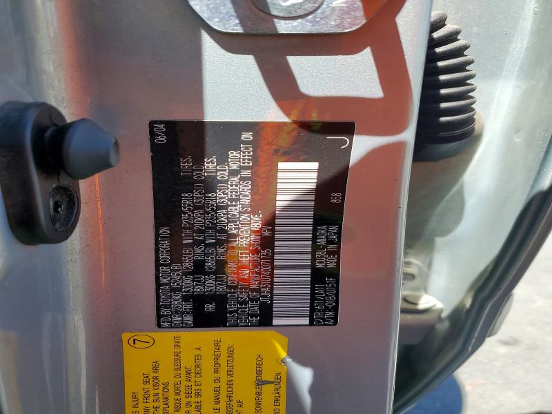 56972596 :رقم المزاد ، JTJHA31U740071735 vin ، 2004 Lexus Rx مزاد بيع