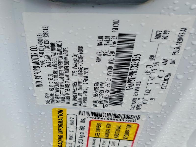 Продажа на аукционе авто 2017 Ford Mustang, vin: 1FA6P8TH9H5333856, номер лота: 56529816