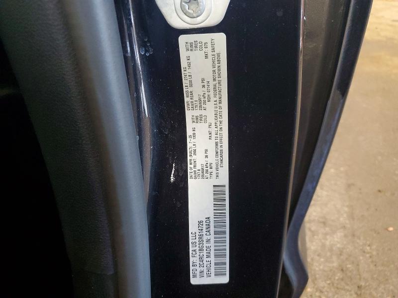 55707146 :رقم المزاد ، 2C4RC1BG3SR614726 vin ، 2025 Chrysler Pacifica مزاد بيع