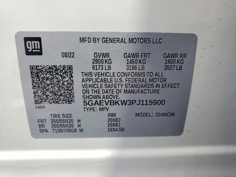 Aukcja sprzedaży 2023 Buick Enclave, vin: 5GAEVBKW3PJ115900, numer aukcji: 58030336