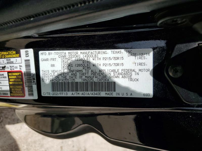 Aukcja sprzedaży 2015 Toyota Tacoma, vin: 5TFTX4CN2FX055105, numer aukcji: 59017756