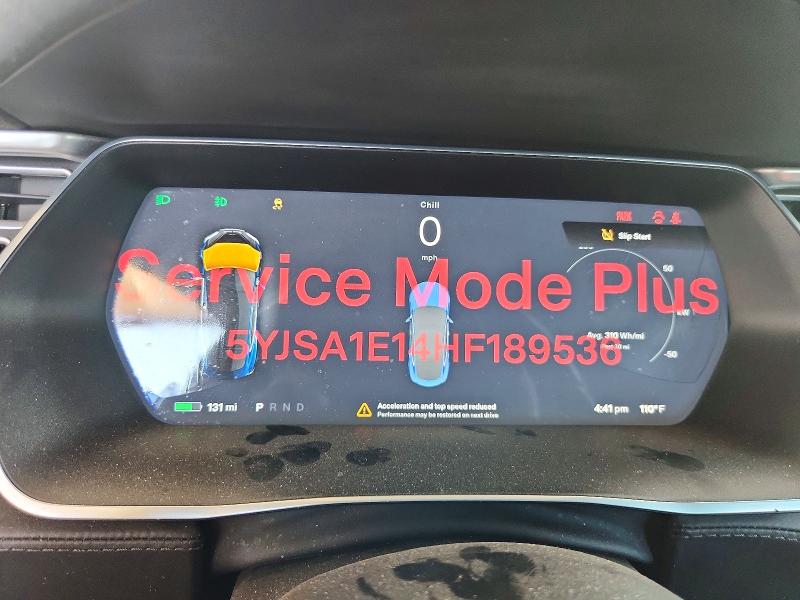 2017 Tesla Model S მანქანა იყიდება აუქციონზე, vin: 5YJSA1E14HF189536, აუქციონის ნომერი: 57737406