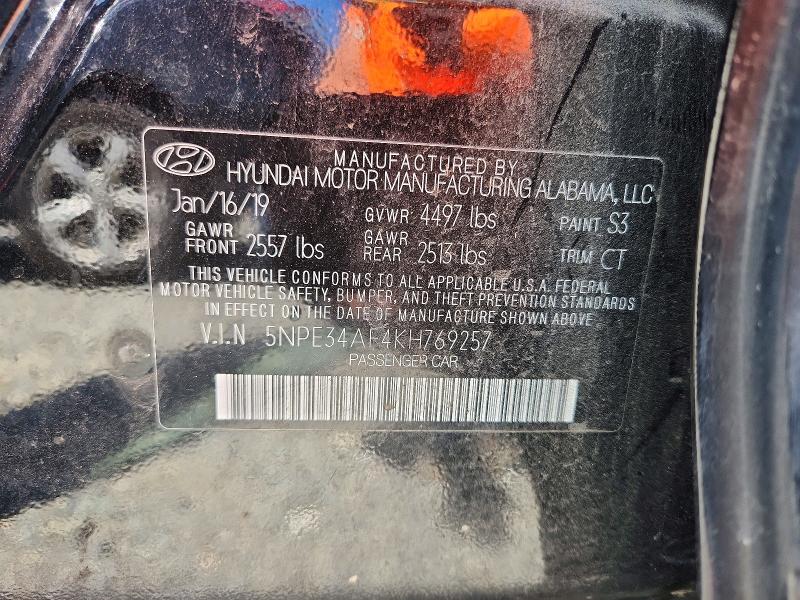 Продажа на аукционе авто 2019 Hyundai Sonata, vin: 5NPE34AF4KH769257, номер лота: 56947316