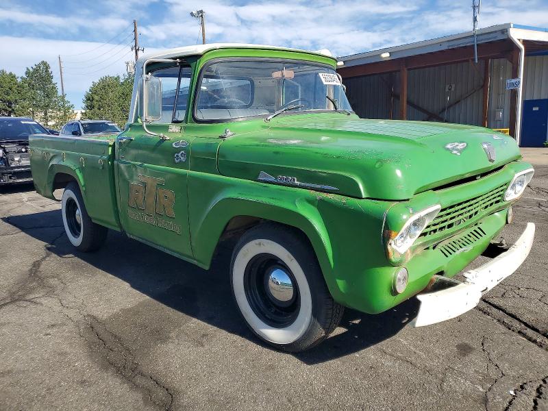 1959 Ford F100 მანქანა იყიდება აუქციონზე, vin: F10J8K27627, აუქციონის ნომერი: 56338456