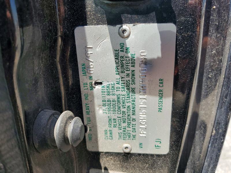 57503766 :رقم المزاد ، JF1GM6751WH400740 vin ، 1998 Subaru Impreza مزاد بيع
