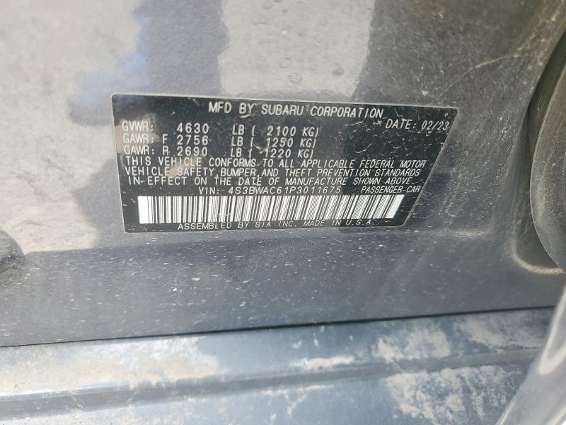 Продаж на аукціоні авто 2023 Subaru Legacy, vin: 4S3BWAC61P3011675, номер лоту: 58598436