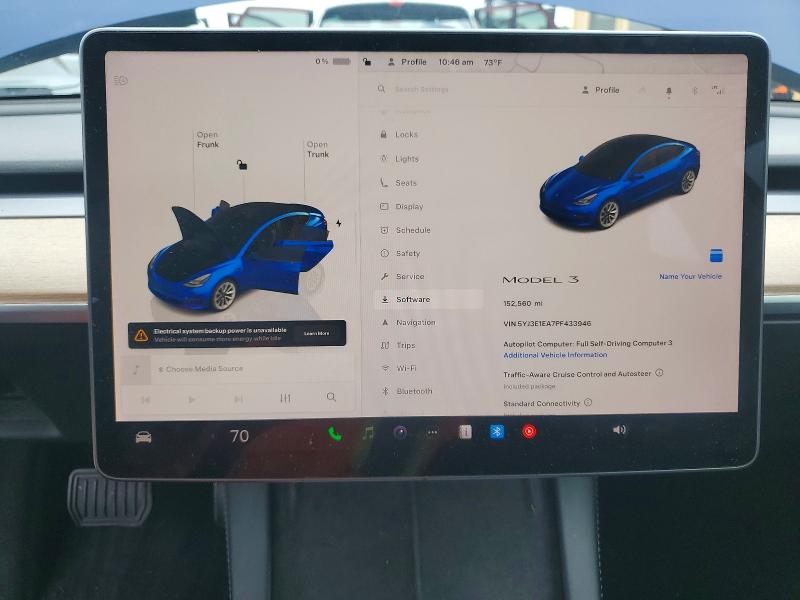 Продажа на аукционе авто 2023 Tesla Model 3, vin: 5YJ3E1EA7PF433946, номер лота: 55334886