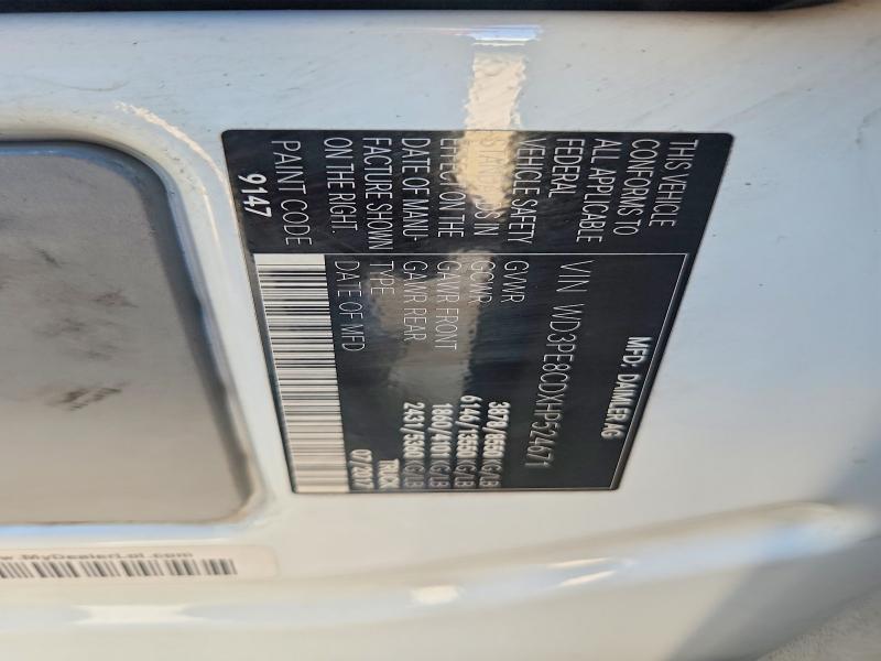 Продажа на аукционе авто 2017 Mercedes-benz Sprinter, vin: WD3PE8CDXHP524671, номер лота: 57220926