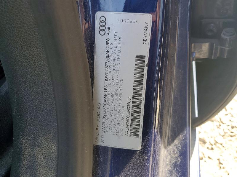 Aukcja sprzedaży 2014 Audi S7, vin: WAUW2AFC5EN035054, numer aukcji: 56175026
