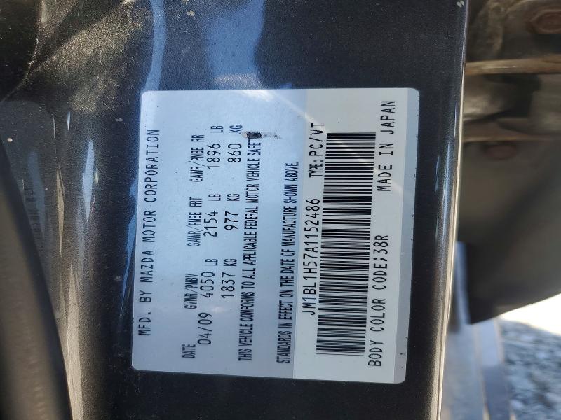 Продаж на аукціоні авто 2010 Mazda 3, vin: JM1BL1H57A1152486, номер лоту: 55754996