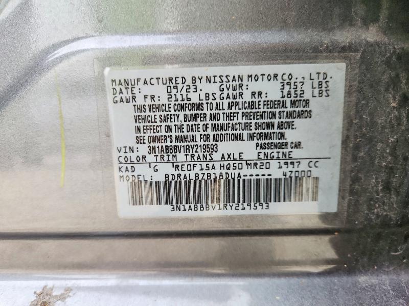 Продажа на аукционе авто 2024 Nissan Sentra, vin: 3N1AB8BV1RY219593, номер лота: 57963066