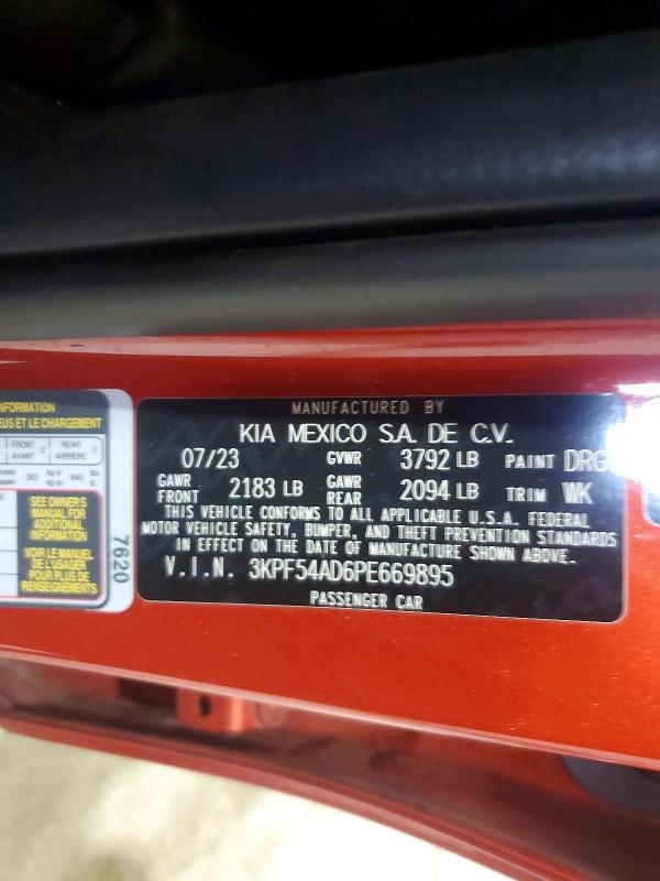 Продажа на аукционе авто 2023 Kia Forte, vin: 3KPF54AD6PE669895, номер лота: 57735446