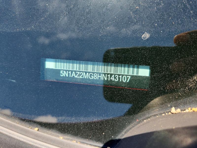 Aukcja sprzedaży 2017 Nissan Murano, vin: 5N1AZ2MG8HN143107, numer aukcji: 57702886