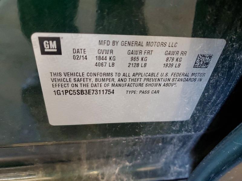 Aukcja sprzedaży 2014 Chevrolet Cruze, vin: 1G1PC5SB3E7311754, numer aukcji: 56672486