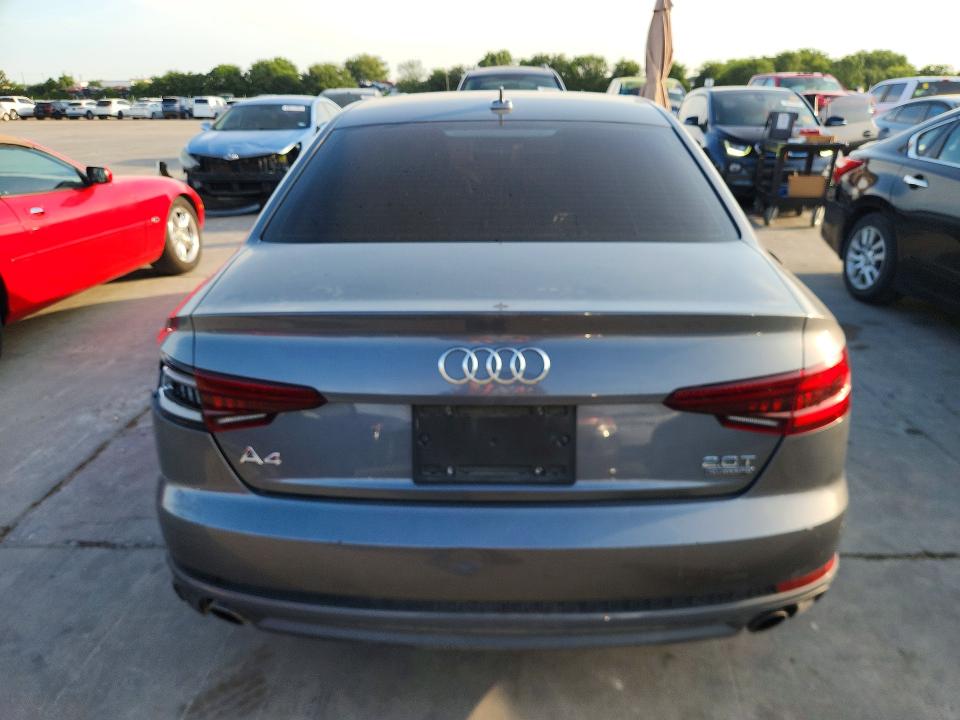2018 Audi A4 მანქანა იყიდება აუქციონზე, vin: WAUDNAF46JA022922, აუქციონის ნომერი: 58915076