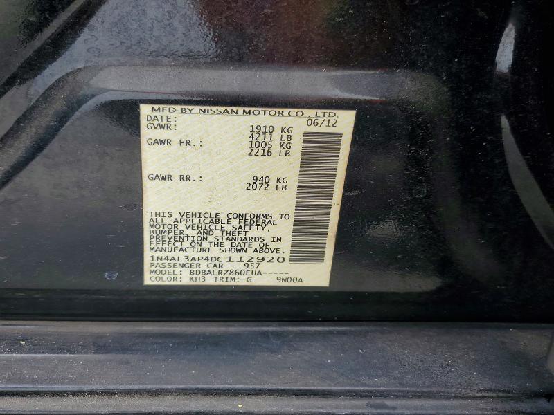 Продаж на аукціоні авто 2013 Nissan Altima, vin: 1N4AL3AP4DC112920, номер лоту: 55822736