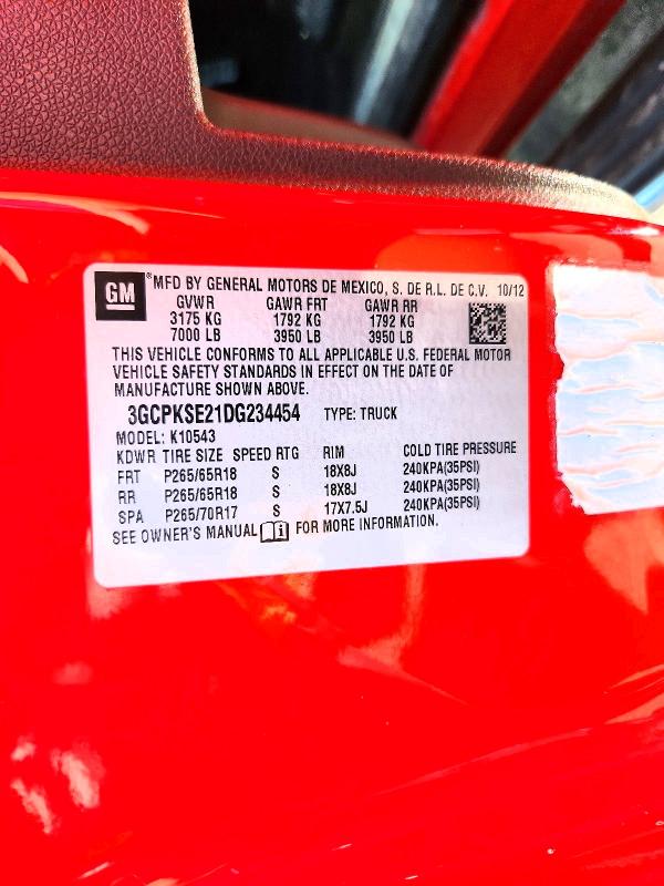 Продаж на аукціоні авто 2013 Chevrolet Silverado, vin: 3GCPKSE21DG234454, номер лоту: 55815696
