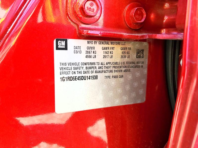 Aukcja sprzedaży 2013 Chevrolet Volt, vin: 1G1RD6E45DU141938, numer aukcji: 57269166