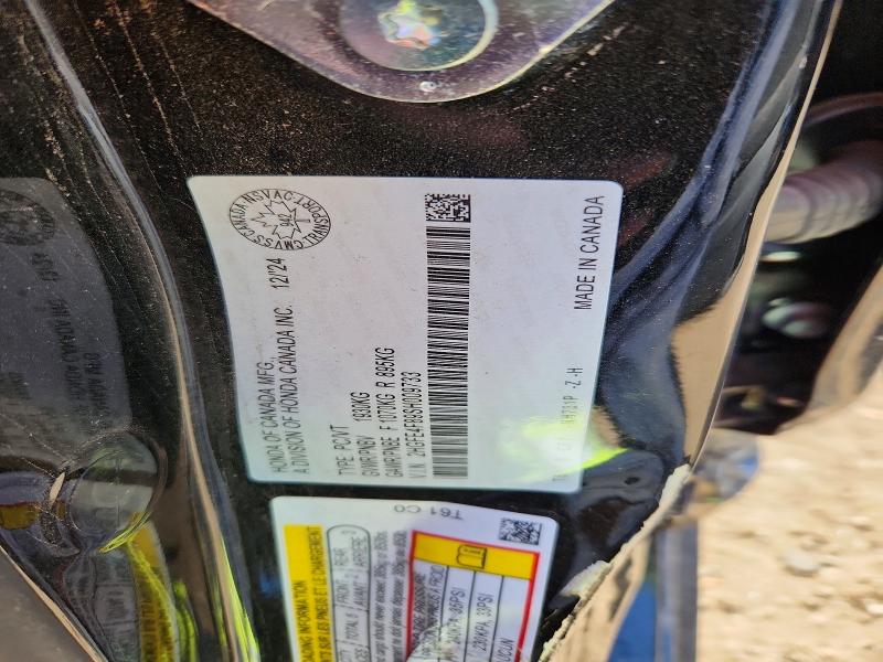 2025 Honda Civic მანქანა იყიდება აუქციონზე, vin: 2HGFE4F89SH009733, აუქციონის ნომერი: 55940316