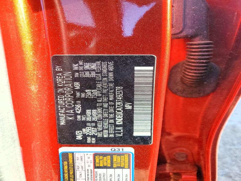 54557196 :رقم المزاد ، KNDEUCA72R7492378 vin ، 2024 Kia Seltos مزاد بيع