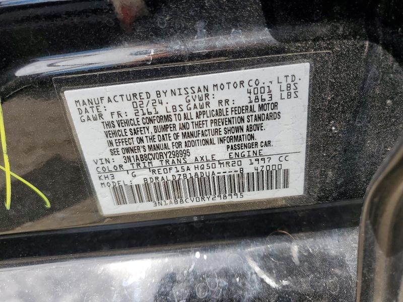 Продаж на аукціоні авто 2024 Nissan Sentra, vin: 3N1AB8CV0RY298995, номер лоту: 55786116