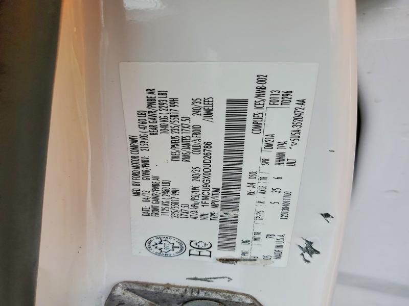 58113136 :رقم المزاد ، 1FMCU9GX0DUD26786 vin ، 2023 Ford Escape مزاد بيع