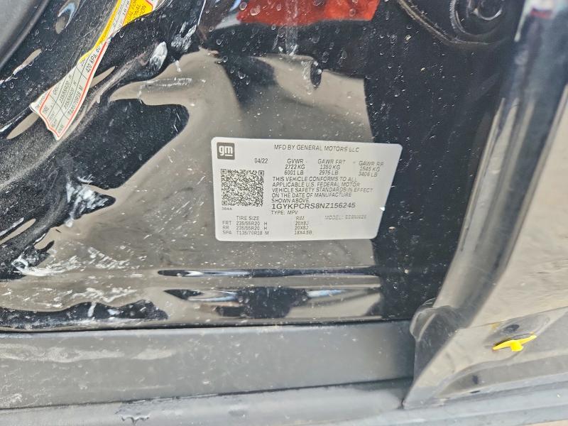 2022 Cadillac Xt6 მანქანა იყიდება აუქციონზე, vin: 1GYKPCRS8NZ156245, აუქციონის ნომერი: 57360356