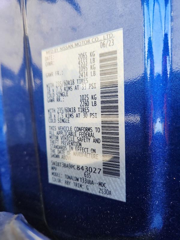 Продаж на аукціоні авто 2023 Nissan Rogue, vin: 5N1BT3BA9PC843027, номер лоту: 58595696