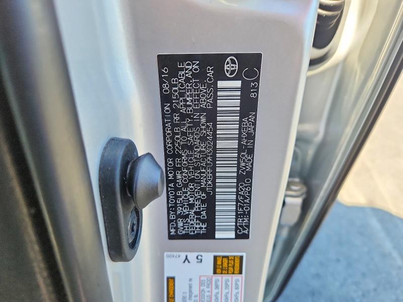 Aukcja sprzedaży 2017 Toyota Prius, vin: JTDKBRFU9H3024454, numer aukcji: 57425736
