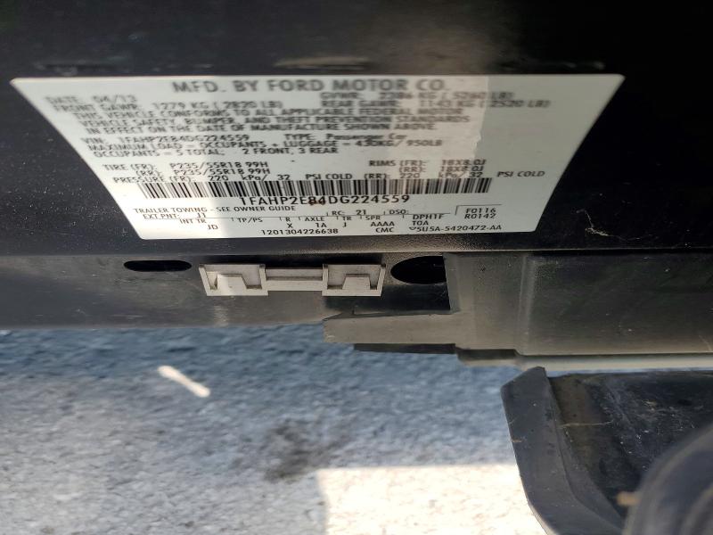 Продаж на аукціоні авто 2013 Ford Taurus, vin: 1FAHP2E84DG224559, номер лоту: 57012606
