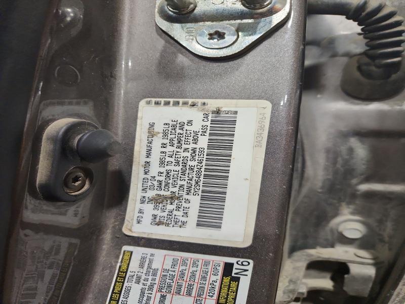 Aukcja sprzedaży 2004 Pontiac Vibe, vin: 5Y2SM64884Z461593, numer aukcji: 56892966