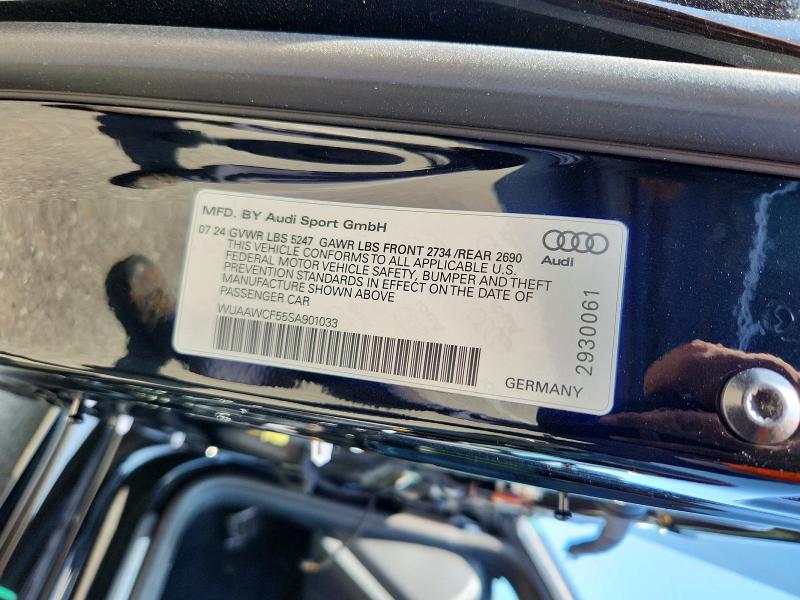 Aukcja sprzedaży 2025 Audi Rs5, vin: WUAAWCF55SA901033, numer aukcji: 58331946