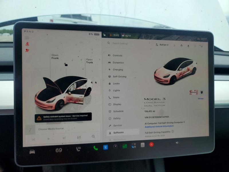 Aukcja sprzedaży 2022 Tesla Model 3, vin: 5YJ3E1EB6NF347551, numer aukcji: 57955936