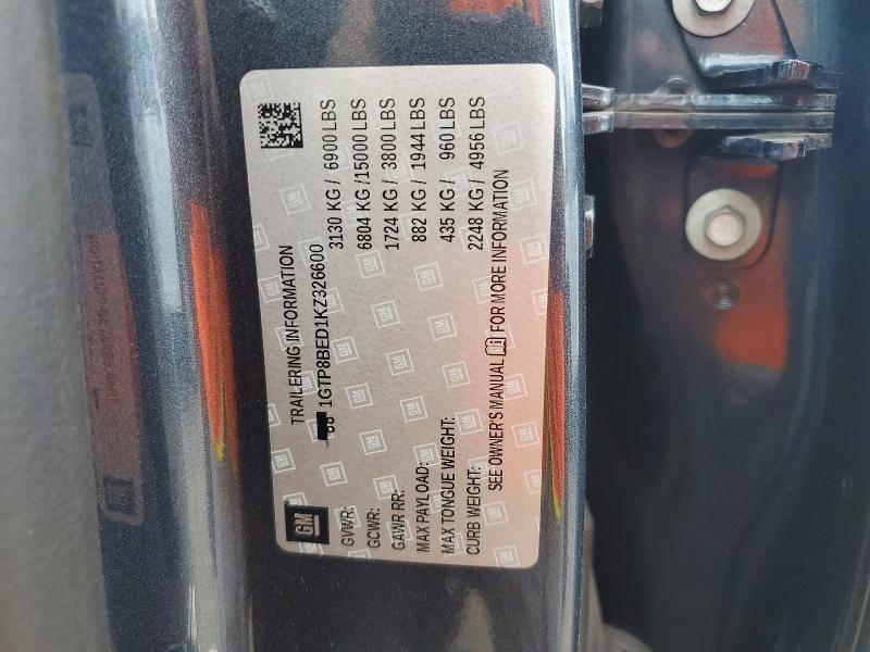 Aukcja sprzedaży 2019 Gmc Sierra, vin: 1GTP8BED1KZ326600, numer aukcji: 58425156
