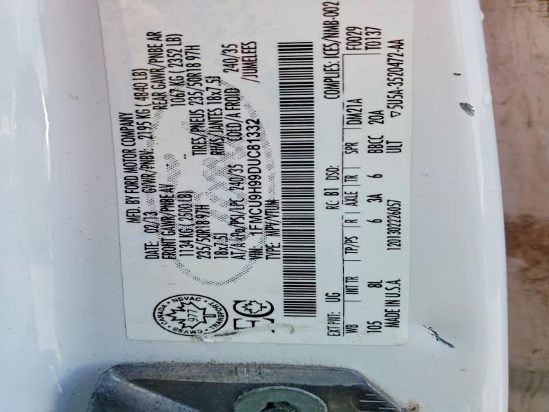 Продажа на аукционе авто 2013 Ford Escape, vin: 1FMCU9H99DUC81332, номер лота: 57320706