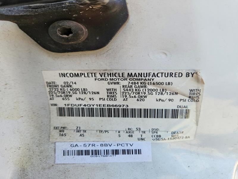 2014 Ford F450 მანქანა იყიდება აუქციონზე, vin: 1FDUF4GY1EEB66973, აუქციონის ნომერი: 57466296