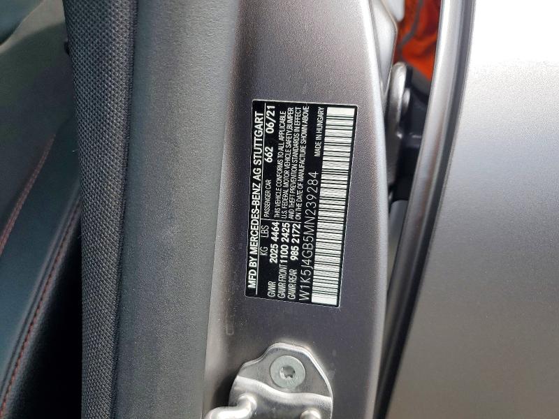 Продажа на аукционе авто 2021 Mercedes-benz Cla, vin: W1K5J4GB5MN239284, номер лота: 57231796