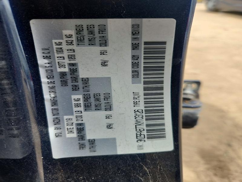 Продажа на аукционе авто 2019 Mazda 3, vin: 3MZBPAB77KM103126, номер лота: 56509576