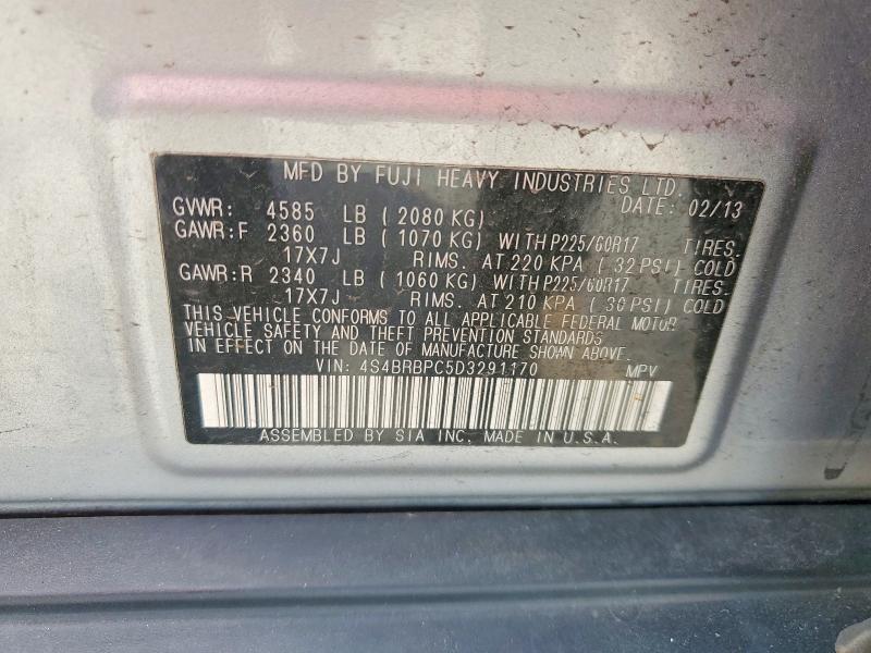 Aukcja sprzedaży 2013 Subaru Outback, vin: 4S4BRBPC5D3291170, numer aukcji: 55437116