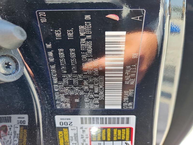 58833036 :رقم المزاد ، 5TDZRKEC2MS003383 vin ، 2021 Toyota Sienna مزاد بيع