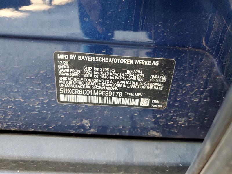 Aukcja sprzedaży 2021 Bmw X5, vin: 5UXCR6C01M9F39179, numer aukcji: 58731686