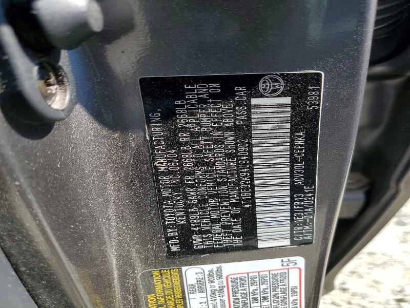 58204346 :رقم المزاد ، 4T1BE32K94U940902 vin ، 2004 Toyota Camry مزاد بيع